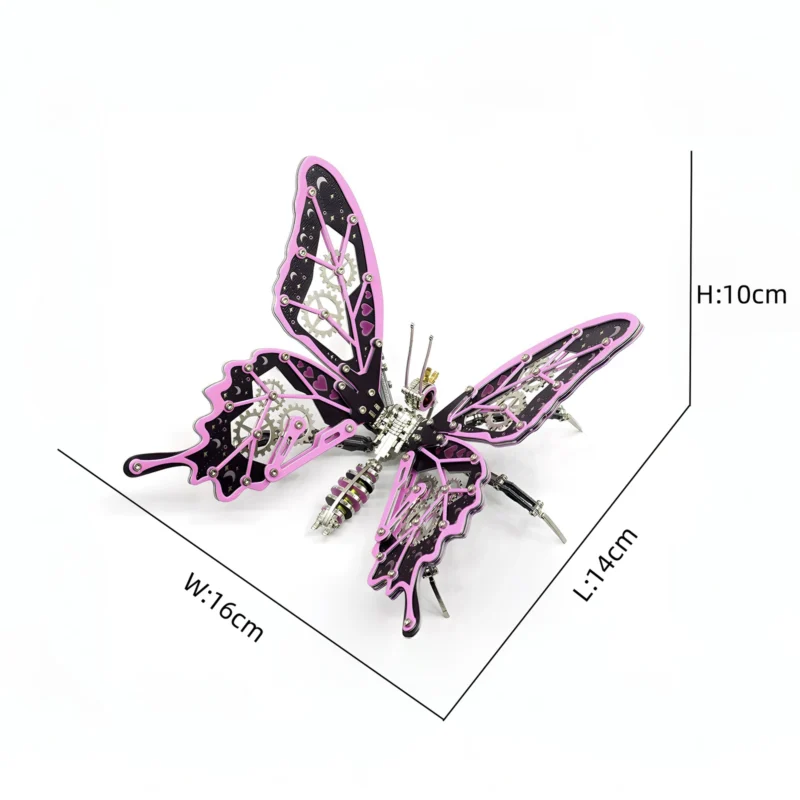 Butterfly Metal Model Kit – DIY 3D Metal Puzzle_005 Butterfly Metal Model Kit – DIY 3D Metal Puzzle_005