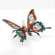 Butterfly Metal Model Kit – DIY 3D Metal Puzzle_018