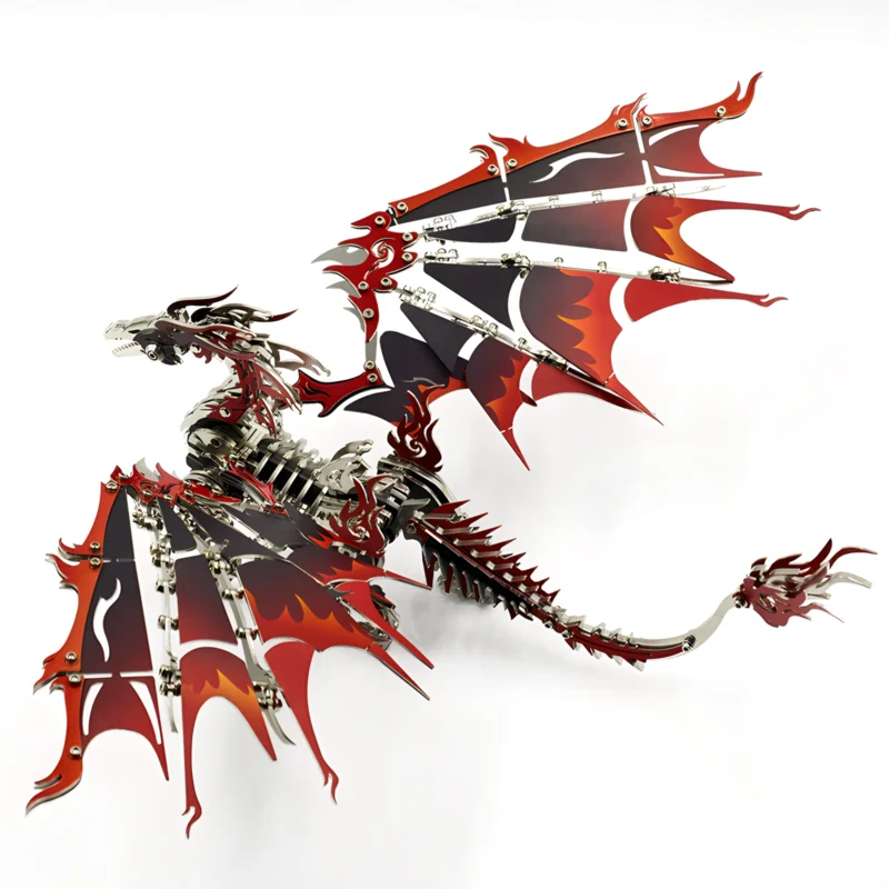 Fire Dragon Metal Puzzle – DIY 3D Metal Model Kit _005 Fire Dragon Metal Puzzle – DIY 3D Metal Model Kit _005