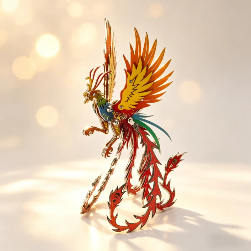 Immortal Phoenix Metal Model 3D DIY Puzzle For Adults And Kids_002 Immortal Phoenix Metal Model 3D DIY Puzzle For Adults And Kids_002