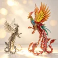 Immortal Phoenix Metal Model 3D DIY Puzzle For Adults And Kids_005