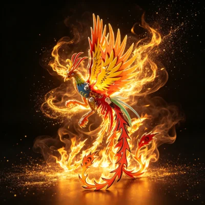 Immortal Phoenix Metal Puzzle 3D DIY Model Kit For Adults And Kids