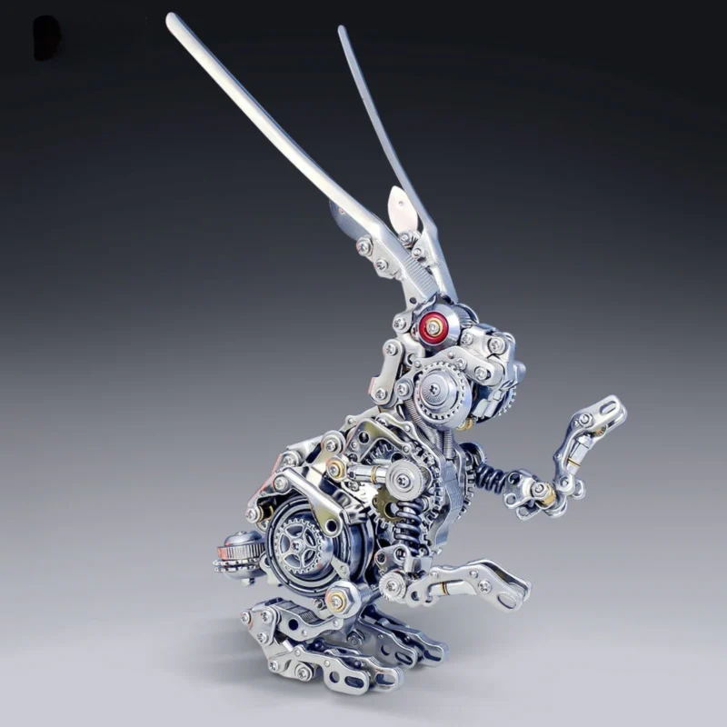 Mechanical Bunny 3D Model Metal Kit Futuristic Tech Appearance_001 Mechanical Bunny 3D Model Metal Kit Futuristic Tech Appearance_001