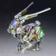 Mechanical Bunny 3D Model Metal Kit Futuristic Tech Appearance_003