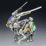 Mechanical Bunny 3D Model Metal Kit Futuristic Tech Appearance