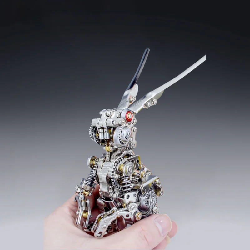 Mechanical Bunny 3D Model Metal Kit Futuristic Tech Appearance_004 Mechanical Bunny 3D Model Metal Kit Futuristic Tech Appearance_004