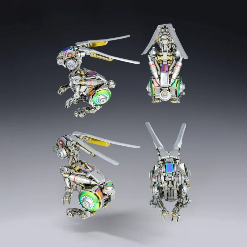 Mechanical Bunny 3D Model Metal Kit Futuristic Tech Appearance_005 Mechanical Bunny 3D Model Metal Kit Futuristic Tech Appearance_005