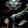 Mechanical Rattlesnake Metal Model Kit Eye-Catching Office Showpiece_006