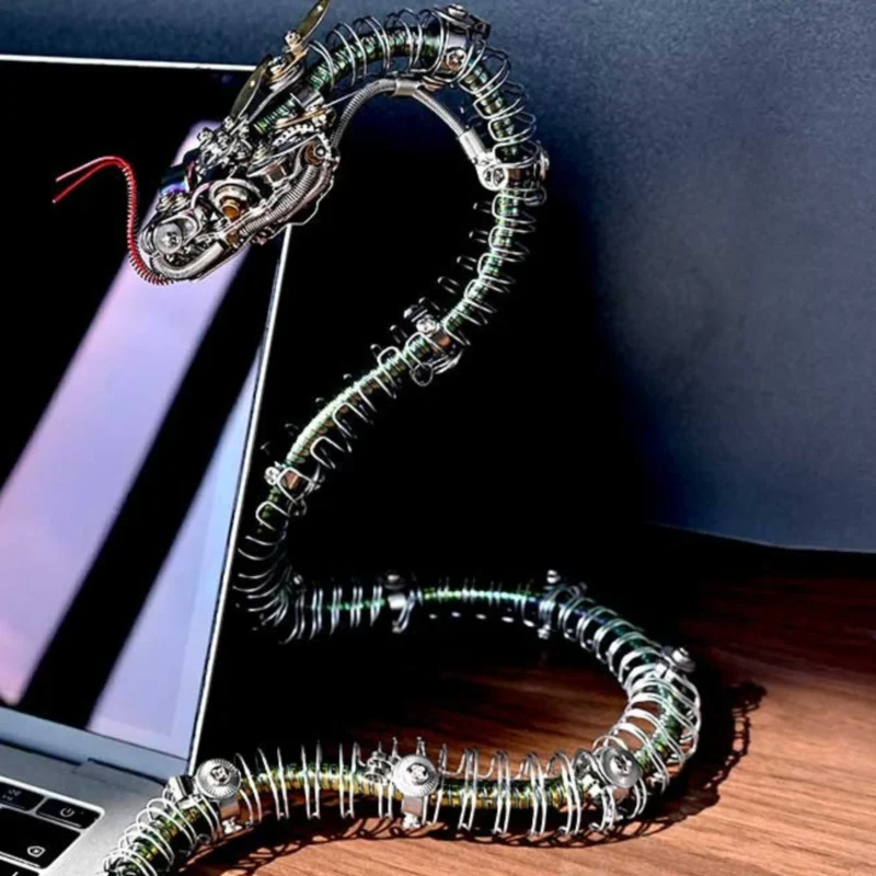 Mechanical Rattlesnake Metal Model Kit Eye-Catching Office Showpiece_009 Mechanical Rattlesnake Metal Model Kit Eye-Catching Office Showpiece_009