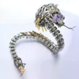 Steampunk 3D Cobra Metal Model Kit Mind-Sharpening Mechanical Puzzle_006