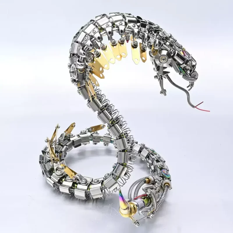 Steampunk 3D Cobra Metal Model Kit Mind-Sharpening Mechanical Puzzle_007 Steampunk 3D Cobra Metal Model Kit Mind-Sharpening Mechanical Puzzle_007