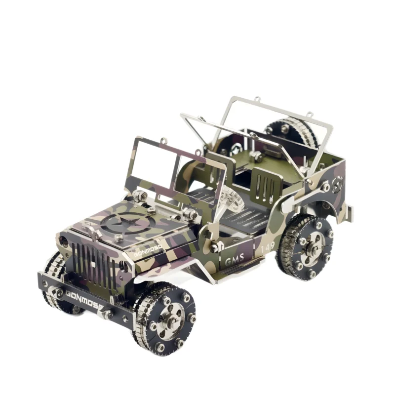 War Jeep Metal Model Kit Intricate Tabletop Ornament_009 War Jeep Metal Model Kit Intricate Tabletop Ornament_009