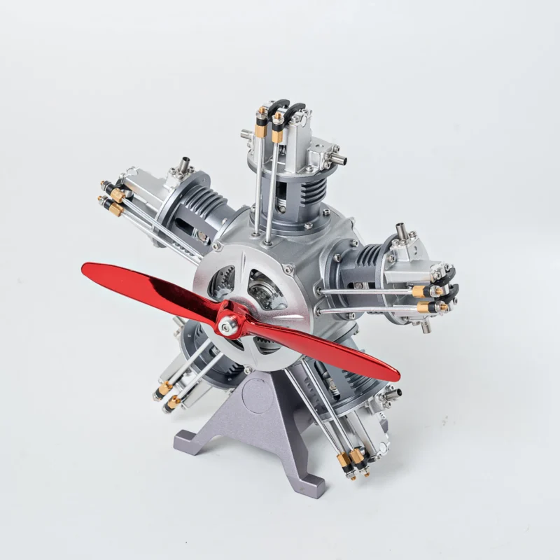 MetalModelHub-5-Cylinder-Radial-Engine-Model-Kit--DIY-V5-Metal-Engine-Mechanical-Assembly_005