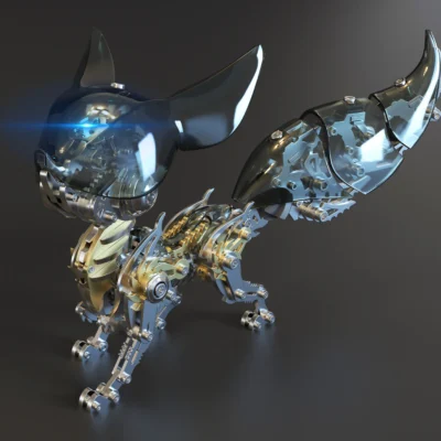DIY Mechanical Fox Metal Model Kit – Unique Gift for Animal Lovers & Makers