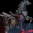 MetalModelHub-Lucky-Horse-Metal-Model-Kit-Futuristic-Tech-Appearance_001