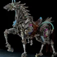MetalModelHub-Lucky-Horse-Metal-Model-Kit-Futuristic-Tech-Appearance_003