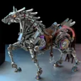 MetalModelHub-Lucky-Horse-Metal-Model-Kit-Futuristic-Tech-Appearance_004