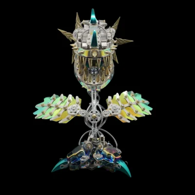 Mechanical  Piranha Plant Metal Model Kit DIY 3D Metal Puzzle