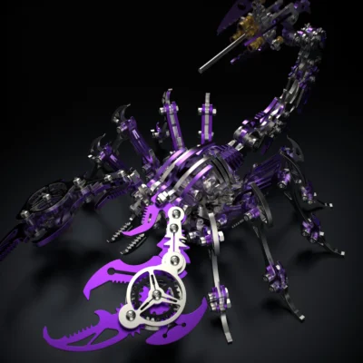 Mechanical Scorpion Pastel Edition Metal Model Kit For Gift And Display