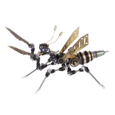 Steampunk Praying Mantis Metal Model Kit DIY 3D Puzzle with Mechanical Gear Design for Adults