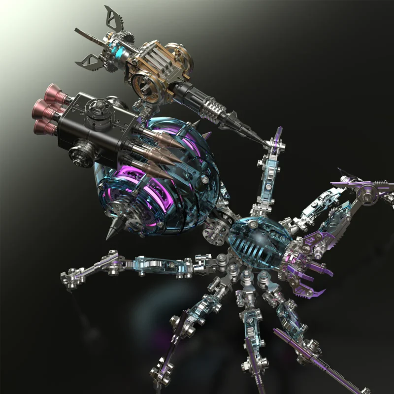 MetalModelHub-Syberpunk-PC-Armor-LED-Spider-Model-Kit-3D-Metal-Puzzle-For-Adults-005 MetalModelHub-Syberpunk-PC-Armor-LED-Spider-Model-Kit-3D-Metal-Puzzle-For-Adults-005