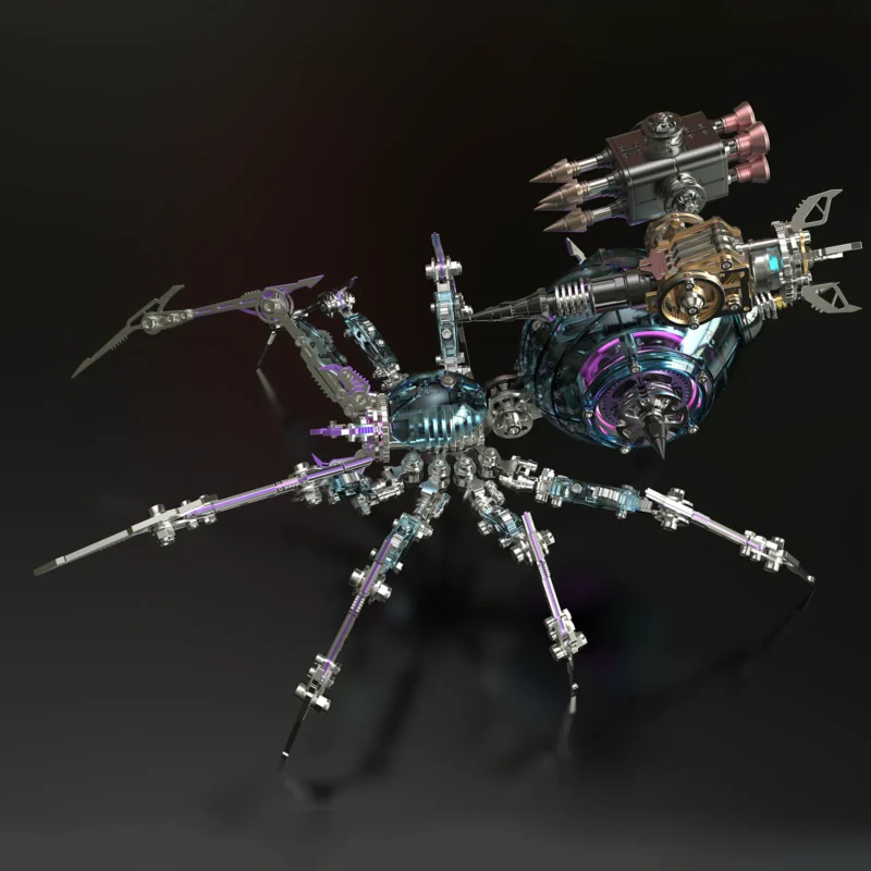 MetalModelHub-Syberpunk-PC-Armor-LED-Spider-Model-Kit-3D-Metal-Puzzle-For-Adults-008 MetalModelHub-Syberpunk-PC-Armor-LED-Spider-Model-Kit-3D-Metal-Puzzle-For-Adults-008