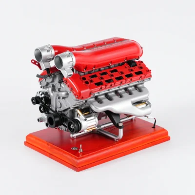 V12 Engine Model Kit with Single-Side Exhaust DIY 3D Metal Puzzle