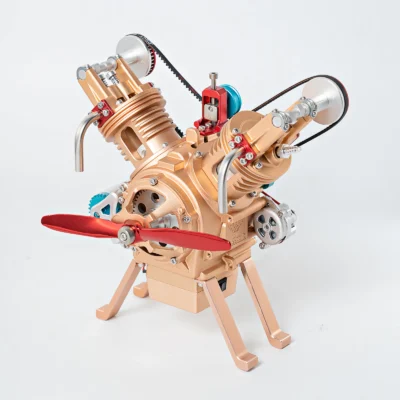 V2 Car Engine Metal Model Kit Full Metal DIY 3D Metal Puzzle Assembly