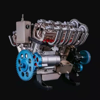 V8 Engine Metal Model Kit DIY 3D Car Engine Puzzle For Adults