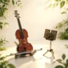 MetalModelHub Violin 3D Metal Model Kit Sophisticated Display Model For Adults 001 Violin 3D Metal Model Kit Sophisticated Display Model