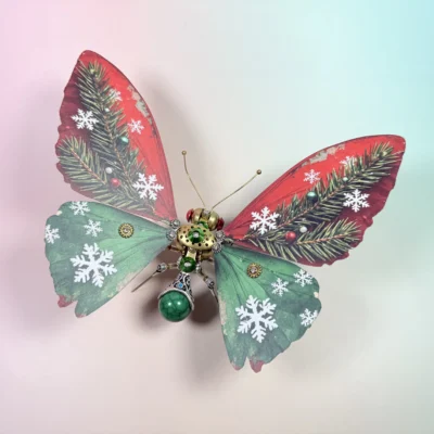 christmas cyberpunk butterfly metal model diy building toy gift 03 christmas cyberpunk butterfly metal model diy building toy gift 03