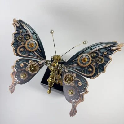 steampunk swallowtail butterfly music box 3d metal puzzle 04 steampunk swallowtail butterfly music box 3d metal puzzle 04