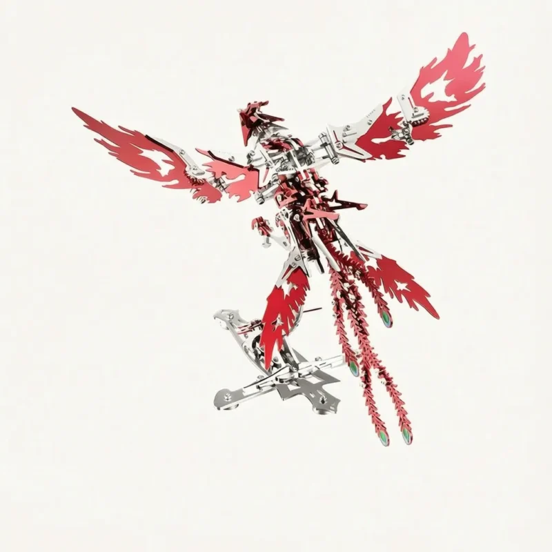mechanical-phoenix-metal-building-kit-flame-reborn-red mechanical-phoenix-metal-building-kit-flame-reborn-red